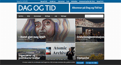 Desktop Screenshot of dagogtid.no